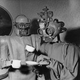 Robots’ coffee break. One robot serves coffee to another in Vienna, October 1964. The machines were designed by Viennese artist Claus Scholz.